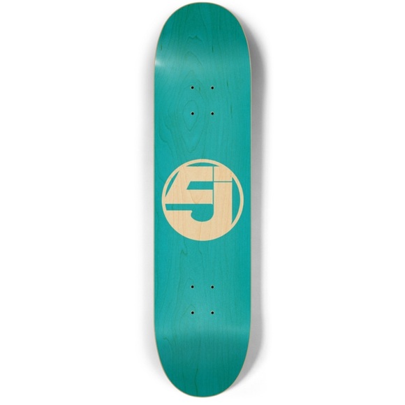 Jurassic 5 Turquoise Wood Grain skateboard DECK New. - Picture 1 of 2